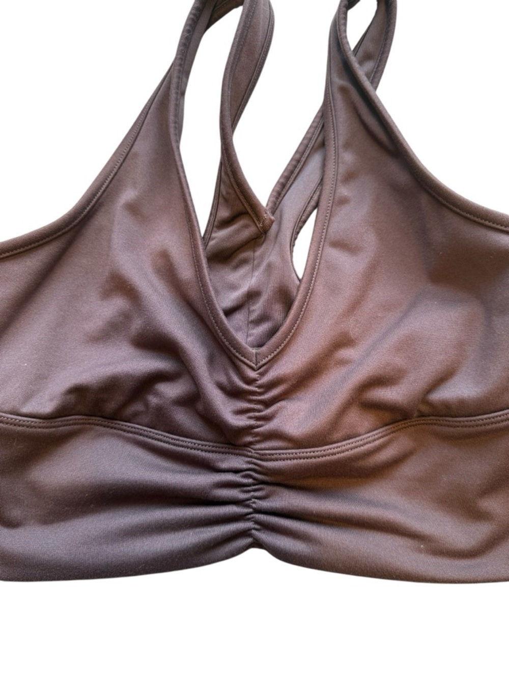 Alo Yoga Wild Thing Bra in Raisin - Picture 5 of 8